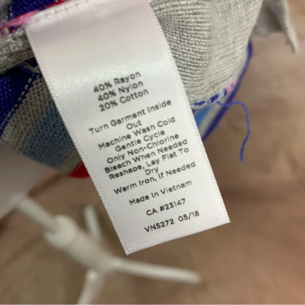 NEW Talbots Striped Side Button down Sweater - Picture 9 of 11